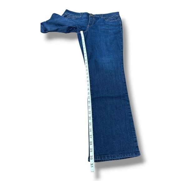 Democracy “Ab"solution Booty Lift Straight Leg Indigo Jeans Women’s Size 14 - Picture 7 of 15
